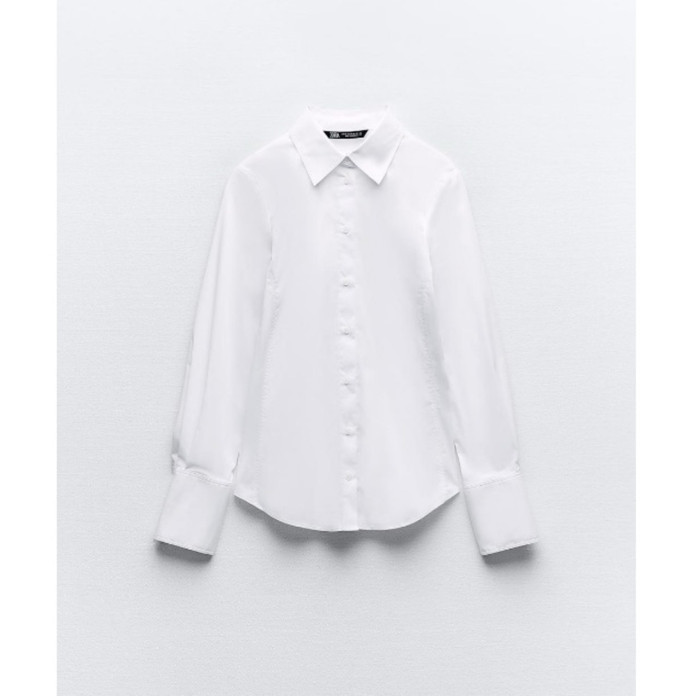 Zara Classic White Button Down Shirt